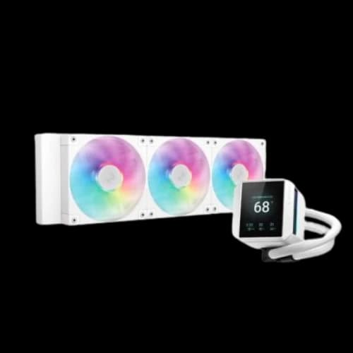 DeepCool MYSTIQUE 360 WH ARGB 360mm Liquid CPU Cooler with LCD Screen