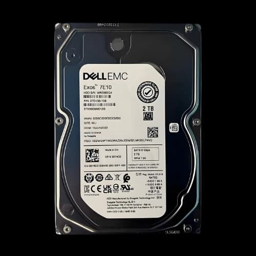 Dell Exos 7E10 2TB 3.5 Inch 6Gbps 7.2K RPM SATA HDD