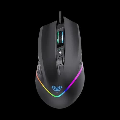 AULA F805 Wired Programmable Gaming Mouse (Black)