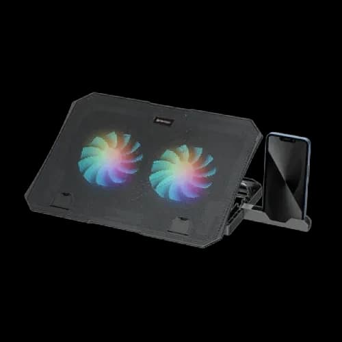 Fantech NC14 16 Inch Laptop Cooler with phone holder (Black)