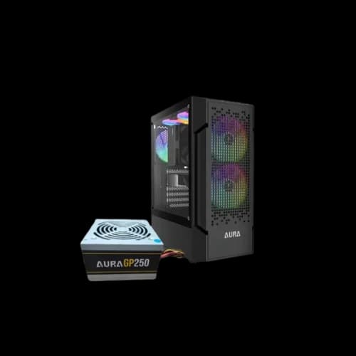 Gamdias AURA GC7 RGB ATX Mid-Tower Casing With 250W PSU (Black)