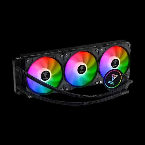 GAMDIAS AURA GL360 AIO RGB Liquid CPU Cooler (Black)