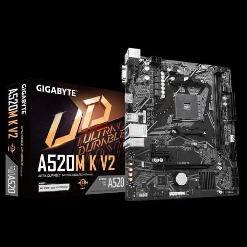 GIGABYTE A520M K V2 AM4 Micro ATX Motherboard