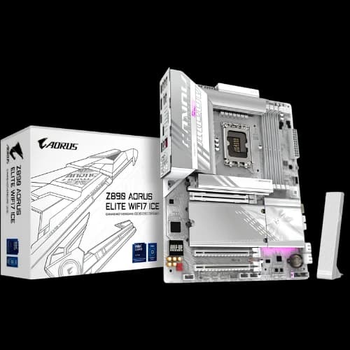 Gigabyte AORUS ELITE Z890 WIFI7 ICE LGA 1851 ATX Motherboard (White)