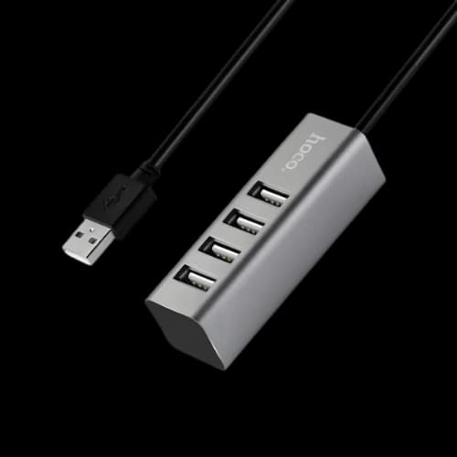 Hoco HB1 4 Port USB 2.0 Aluminum Alloy Hub