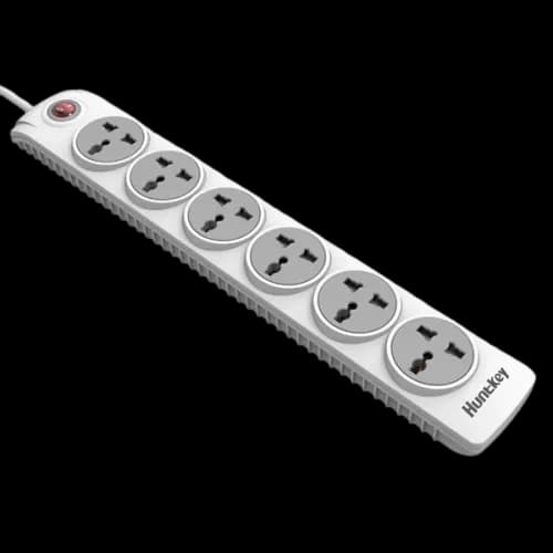 Huntkey SZN601 6 Port 3 Pin Power Strip with Surge Protection