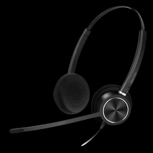 Inbertec C10DJU Duo USB & 3.5mm Jack Noise Cancelling Headphone (Black)