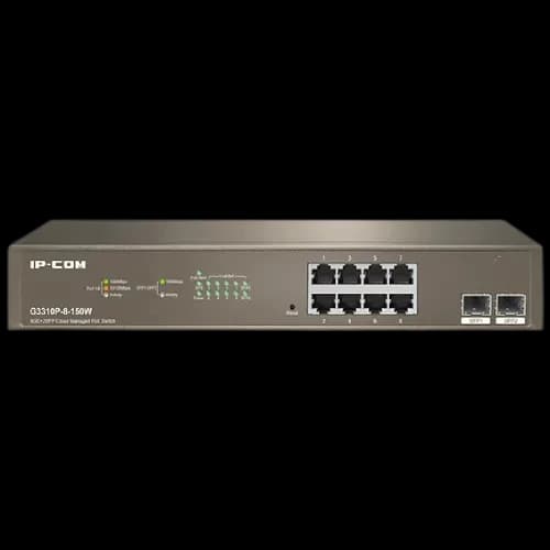 IP-COM G3310P-8-150W 8GE+2SFP Cloud Managed PoE Switch