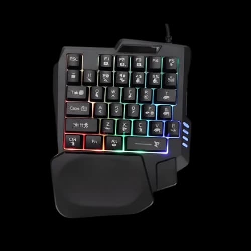 JEDEL K601 Single Hand RGB Gaming Keyboard