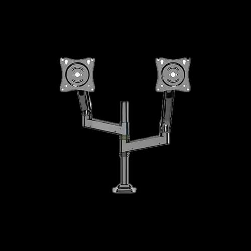 Kaloc KLC-DH200 Adjustable Dual-Arm Monitor Desk Mount - Black