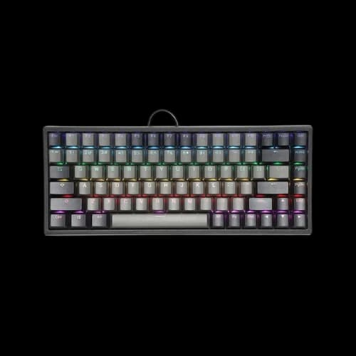 KEYCOOL KC84-A02 Gateron RGB Mechanical Gaming Keyboard (Blue Switch, Black Keycaps)