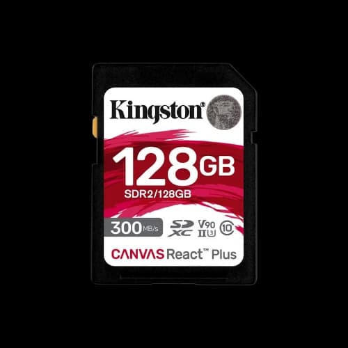 Kingston Canvas React Plus 128GB SD Memory Card
