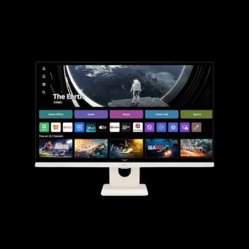 LG 27SR50F-W 27" FHD IPS Smart Monitor with webOS