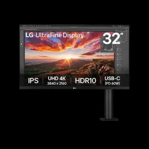 LG 32UN880K-B 32 inch 4K UHD Ergo IPS Monitor