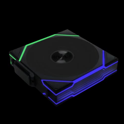 LIAN LI UNI Fan TL LCD Wireless 120mm Reverse 3 in 1 Case Fan (Black)