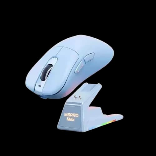 LINGBAO M5 Pro Max 8KHz Ultra-Fast Tri-Mode Wireless Gaming Mouse (Blue)