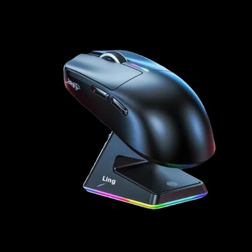 LINGBAO M6 Tri-mode Gaming Mouse with Dock (Black)
