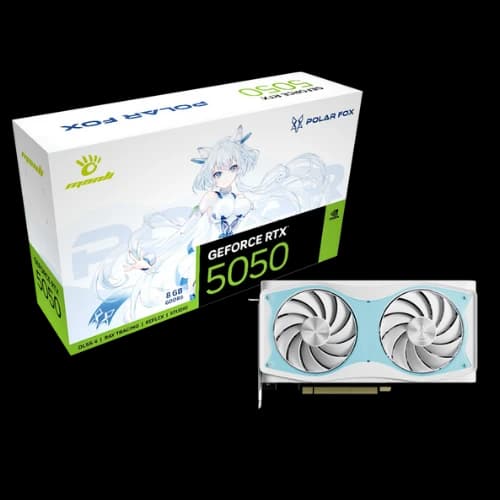 Manli Polar Fox GeForce RTX 5050 OC 8GB GDDR6 Graphics Card