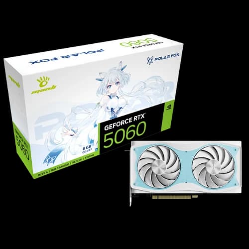 Manli Polar Fox GeForce RTX 5060 OC 8GB GDDR7 Graphics Card