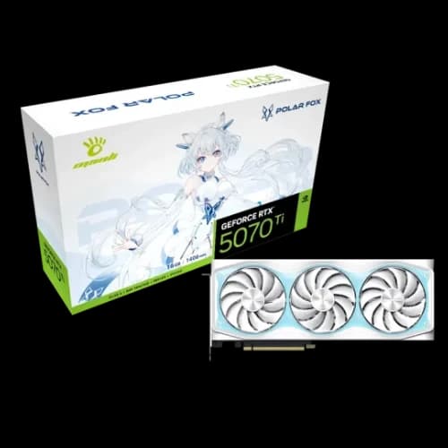 Manli Polar Fox GeForce RTX 5070 Ti OC 16GB GDDR7 Graphics Card