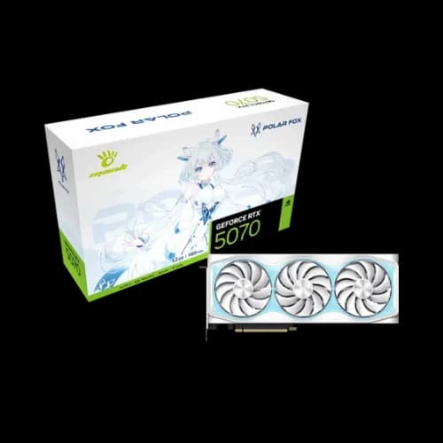 Manli Polar Fox V2 GeForce RTX 5070 OC 12GB GDDR7 Graphics Card