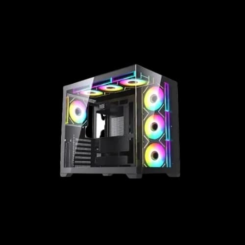 Maxcool PANDA MC7 Mid-Tower ATX Gaming Casing (Black)