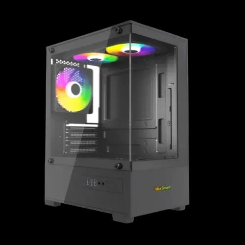 MaxGreen S19001 Mid-Tower M-ATX Gaming Casing With 3x ARGB Fan