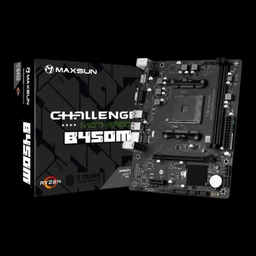 MAXSUN Challenger B450M AM4 M-ATX Motherboard