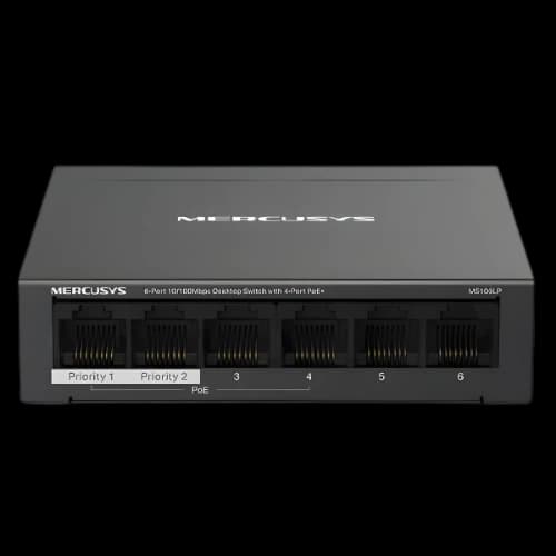 Mercusys MS106LP 6-Port 10/100Mbps PoE Desktop Switch
