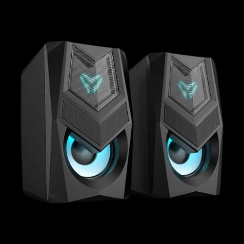 Micropack GS-02 Rainbow Wired Black Gaming Speaker