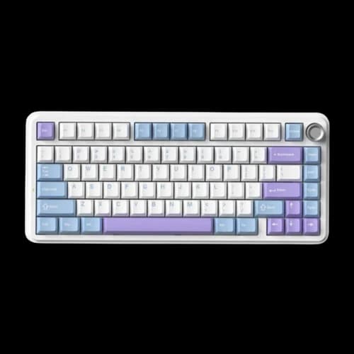 Monka K75 Tri Mode Gasket Mechanical Keyboard (Wave Purple Star Blue Switch)