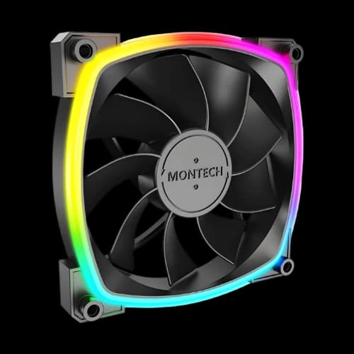 MONTECH RX120 PWM ARGB 120mm Casing Fan (Black)