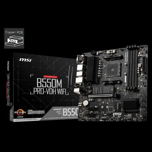 MSI B550M Pro-VDH Wi-Fi AM4 Micro-ATX Motherboard