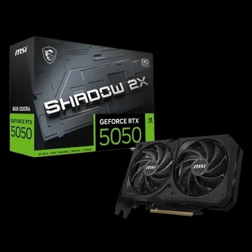 MSI GeForce RTX 5050 8G SHADOW 2X OC 8GB GDDR6 Graphics Card