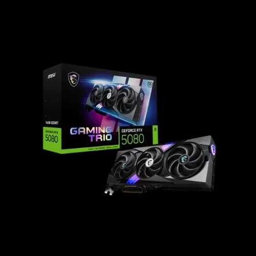 MSI GeForce RTX 5080 16G GAMING TRIO OC 16GB GDDR7 Graphics Card