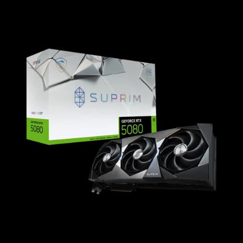 MSI GeForce RTX 5080 16G SUPRIM SOC 16GB GDDR7 Graphics Card
