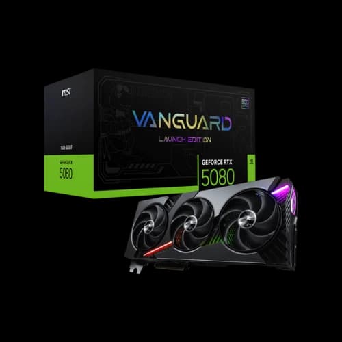 MSI GeForce RTX 5080 16G VANGUARD SOC LAUNCH EDITION 16GB GDDR7 Graphics Card