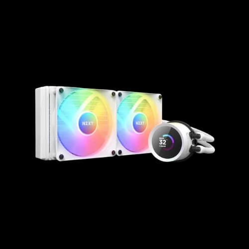 NZXT Kraken 240 RGB 240mm AIO Liquid Cooler with LCD Display (White)