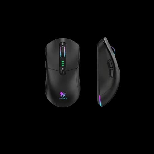 T-WOLF X5 Tri-Mode Wireless Gamer Mouse With RGB Backlit (Black)