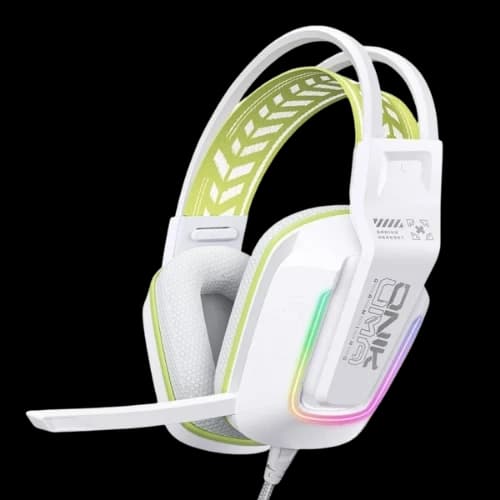 ONIKUMA X13 RGB Colorful Lighting Wired Gaming Headset with Microphone White