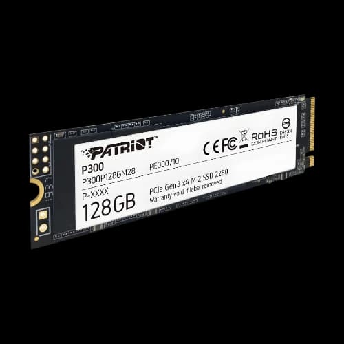 Patriot P300 128GB Gen3 NVMe M.2 2280 SSD