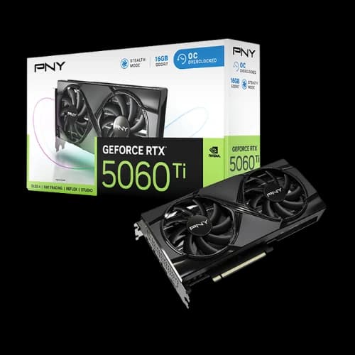 PNY GeForce RTX 5060 Ti 16GB OC Dual Fan GDDR7 Graphics Card