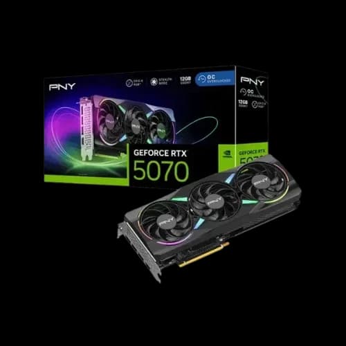 PNY GeForce RTX 5070 12GB GDDR7 ARGB EPIC-X RGB Overclocked Triple Fan Graphics Card