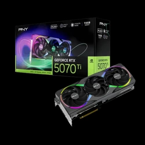 PNY GeForce RTX 5070 Ti 16GB GDDR7 EPIC-X RGB Triple Fan Plus Graphics Card