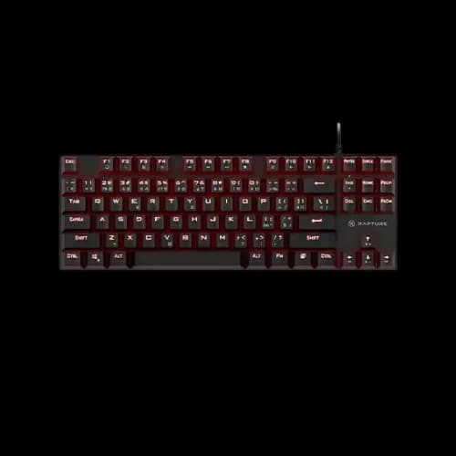 RAPTURE Kilo Outemu Mechanical Keyboard (Black Keycaps, Red Switch)
