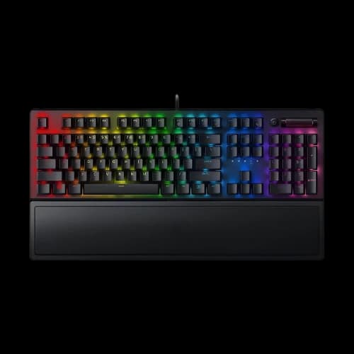 Razer BlackWidow V3 Mechanical Gaming Keyboard (Black Keycaps, Green Switch)