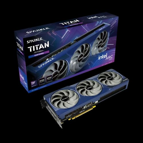 SPARKLE Arc B580 TITAN OC 12GB GDDR6 Graphics Card (Black)