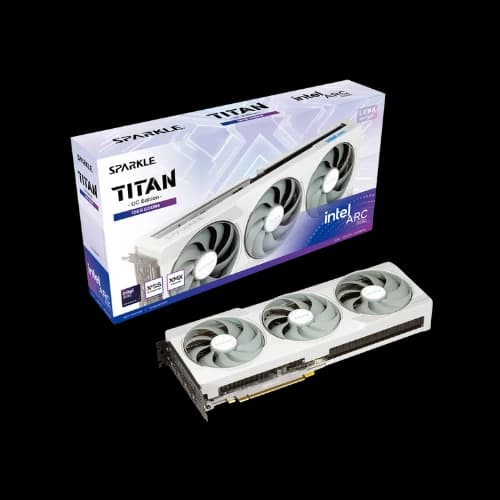 Sparkle TITAN LUNA OC Arc B580 12GB GDDR6 Graphics Card (White)