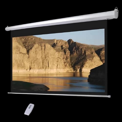 Super View 96 Inch x 96 Inch Electric Wall Projector Screen