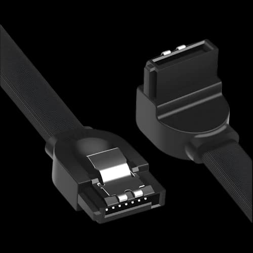 UGREEN 30797 Sata Male to Male 0.5 Meter Black Sata Cable